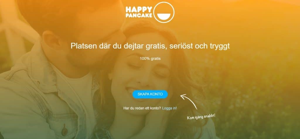 HappyPancake Website Screenshot